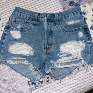 Levi’s Distressed Shorts